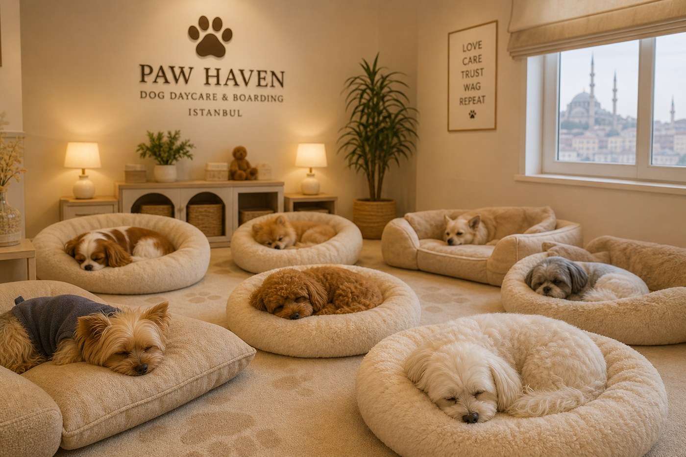 Köpek dinlenme ve bakım alanı